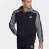 ADIDAS Hoodie "Mel" In Schwarz/ Grau -ChicWelt Verkaufs-Shop adidas hoodie mel in schwarz grau