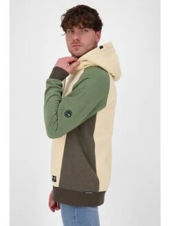 Hoodie "Miro" In Creme/ Grün -ChicWelt Verkaufs-Shop alife and kickin hoodie miro in creme grun 2