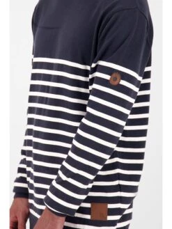 Sweatshirt "Valentin" In Dunkelblau -ChicWelt Verkaufs-Shop alife and kickin sweatshirt valentin in dunkelblau 4