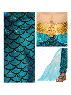 6tlg. Kostüm "Poseidon" In Beige/ Türkis -ChicWelt Verkaufs-Shop carnival party 6tlg kostum poseidon in beige turkis 3