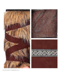 6tlg. Kostüm "Wikinger" In Braun -ChicWelt Verkaufs-Shop carnival party 6tlg kostum wikinger in braun 1