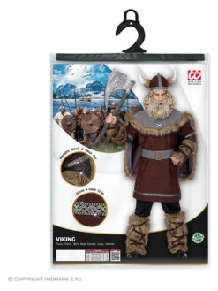 6tlg. Kostüm "Wikinger" In Braun -ChicWelt Verkaufs-Shop carnival party 6tlg kostum wikinger in braun 2