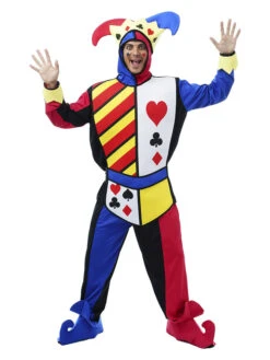 4tlg. Kostüm "Joker" In Bunt