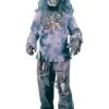 4tlg. Kostüm "Zombie" In Grau