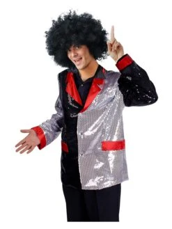 Kostümjacke "Sequin" In Schwarz/ Silber