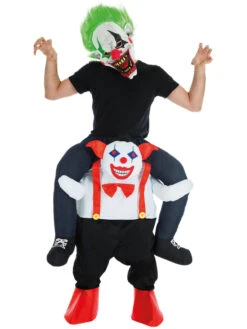 Kostümoverall "Carry Me Freaky Clown" In Dunkelblau/ Bunt