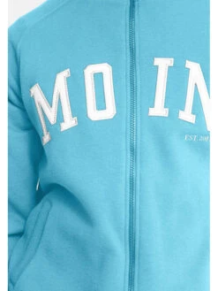 Derbe Sweatjacke In Türkis -ChicWelt Verkaufs-Shop derbe sweatjacke in turkis 5