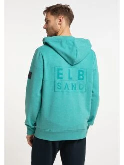 Elbsand Sweatjacke "Aaron" In Türkis -ChicWelt Verkaufs-Shop elbsand sweatjacke aaron in turkis 3