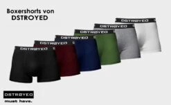 8er-Set : Boxershorts DSTROYED 316 In Schwarz -ChicWelt Verkaufs-Shop forty four 8er set boxershorts dstroyed 316 in schwarz 5