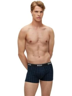 Hugo Boss 3er-Set: Boxershorts In Schwarz/ Dunkelblau -ChicWelt Verkaufs-Shop hugo boss 3er set boxershorts in schwarz dunkelblau 3