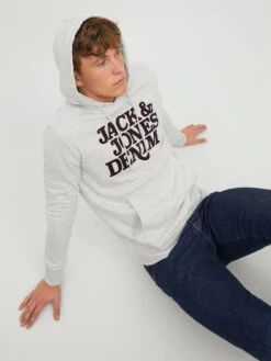 Jack & Jones Hoodie "Rack" In Grau -ChicWelt Verkaufs-Shop jack and jones hoodie rack in grau 4