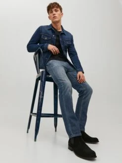 Jack & Jones Jeans "Clark" - Regular Fit - In Dunkelblau -ChicWelt Verkaufs-Shop jack and jones jeans clark regular fit in dunkelblau 7