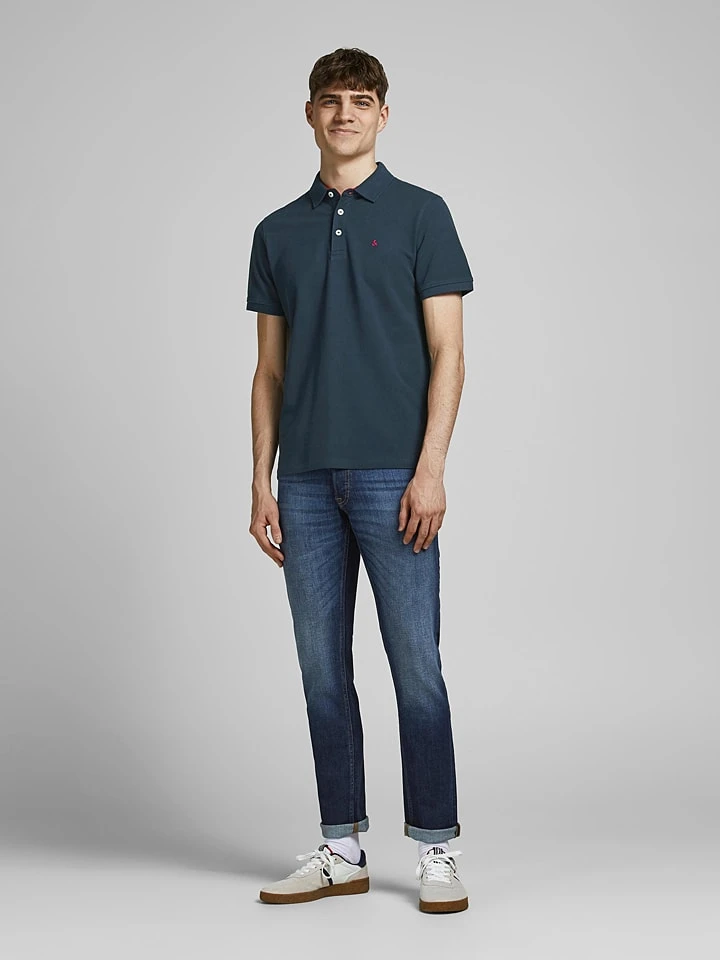 Jack & Jones Poloshirt "Jjepaulos" In Dunkelblau 3 Jack & Jones Poloshirt "Jjepaulos" In Dunkelblau – Bild 2
