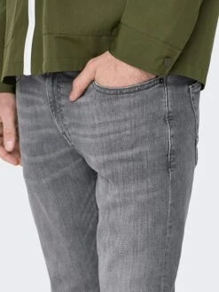 Only & Sons Jeans "Loom" - Slim Fit - In Grün -ChicWelt Verkaufs-Shop only and sons jeans loom slim fit in grun 3