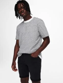 Only & Sons Jeans-Shorts In Schwarz -ChicWelt Verkaufs-Shop only and sons jeans shorts in schwarz 2