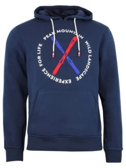 Hoodie "Conor" In Dunkelblau