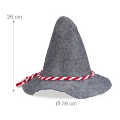 10x Seppelhut In Grau -ChicWelt Verkaufs-Shop relaxdays 10x seppelhut in grau 3