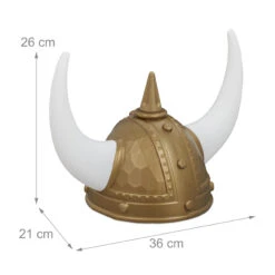 10x Wikinger Helm In Gold/ Weiß -ChicWelt Verkaufs-Shop relaxdays 10x wikinger helm in gold weiss 3