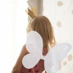 1x Feenflügel In Weiß/ Silber -ChicWelt Verkaufs-Shop relaxdays 1x feenflugel in weiss silber 2