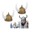 2x Wikinger Helm In Gold/ Weiß -ChicWelt Verkaufs-Shop relaxdays 2x wikinger helm in gold weiss