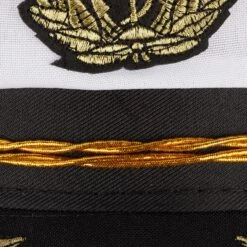 4x Kapitänsmütze In Weiß/ Schwarz -ChicWelt Verkaufs-Shop relaxdays 4x kapitansmutze in weiss schwarz 6