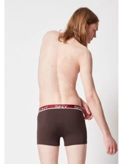 Skiny 3er-Set: Boxershorts In Bordeaux/ Grau -ChicWelt Verkaufs-Shop skiny 3er set boxershorts in bordeaux grau 3