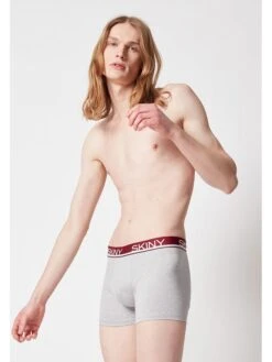 Skiny 3er-Set: Boxershorts In Bordeaux/ Grau -ChicWelt Verkaufs-Shop skiny 3er set boxershorts in bordeaux grau 4