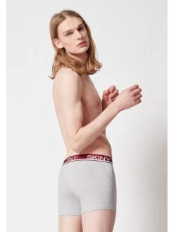 Skiny 3er-Set: Boxershorts In Bordeaux/ Grau -ChicWelt Verkaufs-Shop skiny 3er set boxershorts in bordeaux grau 5
