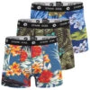 Boxershorts 3er Pack ALOHA Hawaiien In Bunt -ChicWelt Verkaufs-Shop stark soul r boxershorts 3er pack aloha hawaiien in bunt