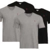 U.S. Polo Assn. 2 X 2er Set T-Shirt "Vneck " In Schwarz/Grau -ChicWelt Verkaufs-Shop u s polo assn 2 x 2er set t shirt vneck in schwarz grau
