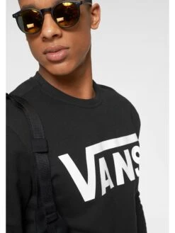 Vans Sweatshirt "Classic Crew II" In Schwarz -ChicWelt Verkaufs-Shop vans sweatshirt classic crew ii in schwarz 3