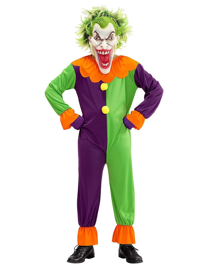 WIDMANN 2tlg. Kostüm "EVIL JOKER" In Lila/ Grün 4 WIDMANN 2tlg. Kostüm "EVIL JOKER" In Lila/ Grün – Bild 2