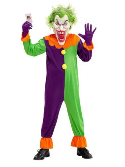 WIDMANN 2tlg. Kostüm "EVIL JOKER" In Lila/ Grün