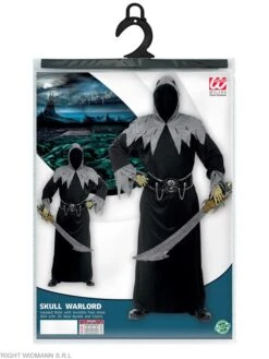 WIDMANN 2tlg. Kostüm "SKULL WARLORD" In Schwarz -ChicWelt Verkaufs-Shop widmann 2tlg kostum skull warlord in schwarz 1