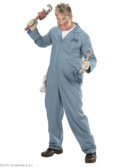 WIDMANN Kostümoverall "MECHANIKER - KLEMPNER - SCHWEIßER" In Hellblau